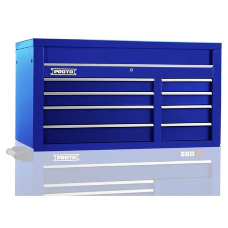 PROTO Top Chest, 8 Drawer, Blue, 50 in W J555027-8BL